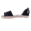 Sandale espadrilles à bout ouvert et sequins