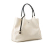 Naomi - White Vegan Leather Tote Bag