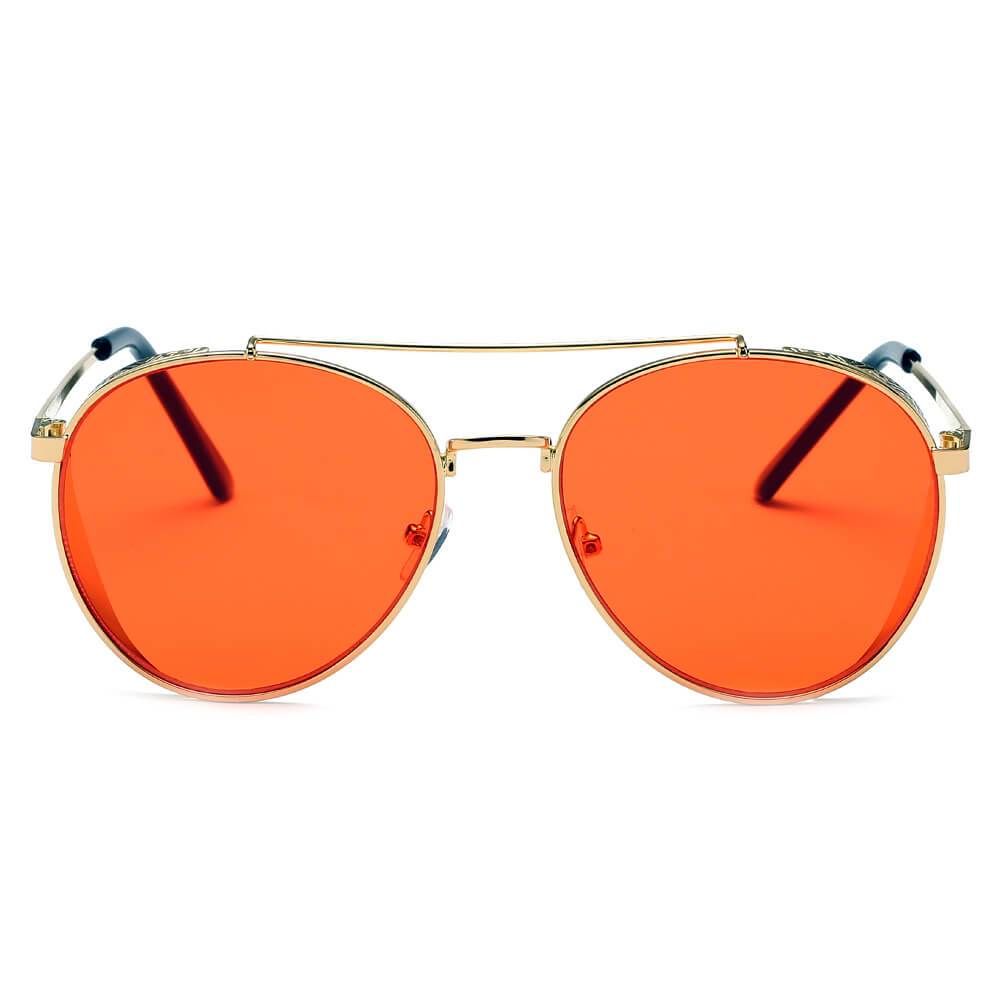 LAREDO | Modern Aviator Brow Bar Aviator Fashion Sunglasses