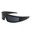 Starwise - Rectangle Y2K Futuristic Sports Flat Top Wrap Around Sunglasses