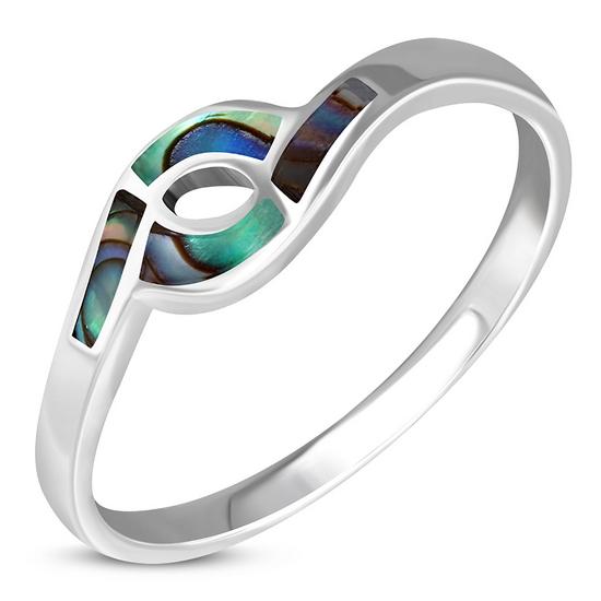 Abalone Sea Shell Sterling Silver Ring