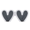 Skylette - Heart Shaped Oversized Party Fashion Sunglasses