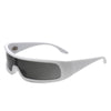 Orion - Futuristic Wrap Around Fashion Rectangle Shield Sunglasses