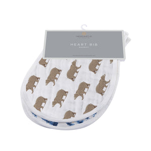 Bavoirs en tissu pour rots en bambou Goodnight Bear, paquet de 2