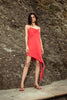 Robe courte Ladder of Love en rose rouge