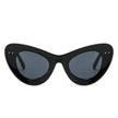 Luminara - Women Fashion Retro Round Cat Eye Sunglasses