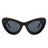 Luminara - Women Fashion Retro Round Cat Eye Sunglasses