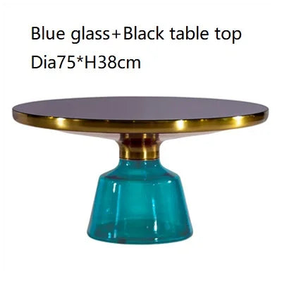 Classic Design Sebastian Herkner Round Glass Tea Side Table