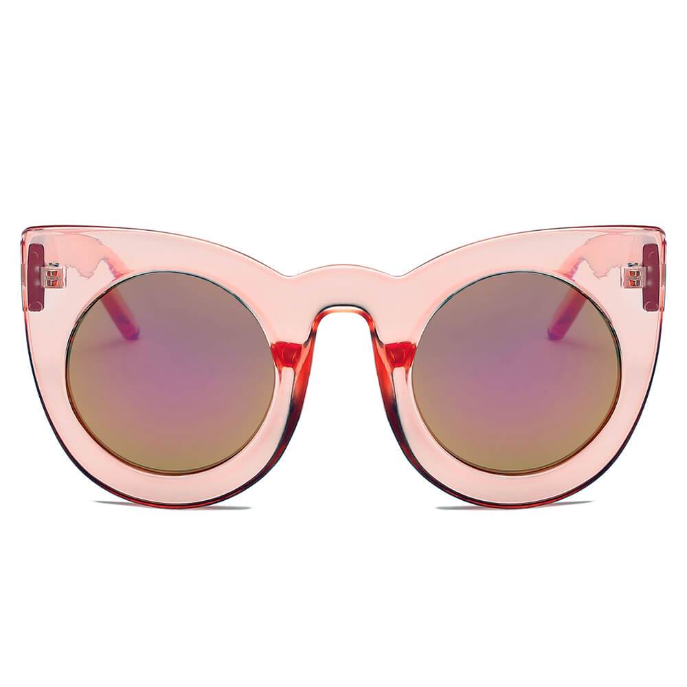 Hinton | Women Round Cat Eye Oversize Sunglasses