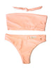 Zoey Bandeau Top & Classic Bottom - Peach