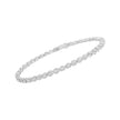 .925 Sterling Silver 1/2 Cttw Miracle-Set Diamond Bezel Look Tennis Bracelet