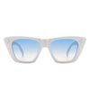 Lightnin - Women Retro Cat Eye Fashion Square Sunglasses