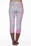 Pink and Gray Marble Moto - Pocket Capri  - ON CLEARANCE