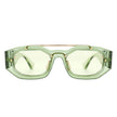 Xanadusk- Geometric Retro Irregular Brow-Bar Square Fashion Sunglasses