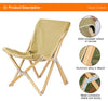 Outdoor Folding Wood Camping Chair