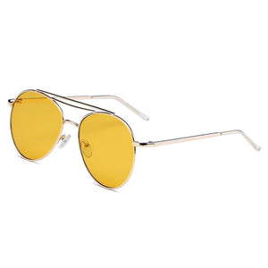 EDMOND | Unisex Aviator Clear Glasses Style Fashion Sunglasses Circle