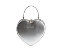 Sweetheart - Silver Vegan Crossbody Bag