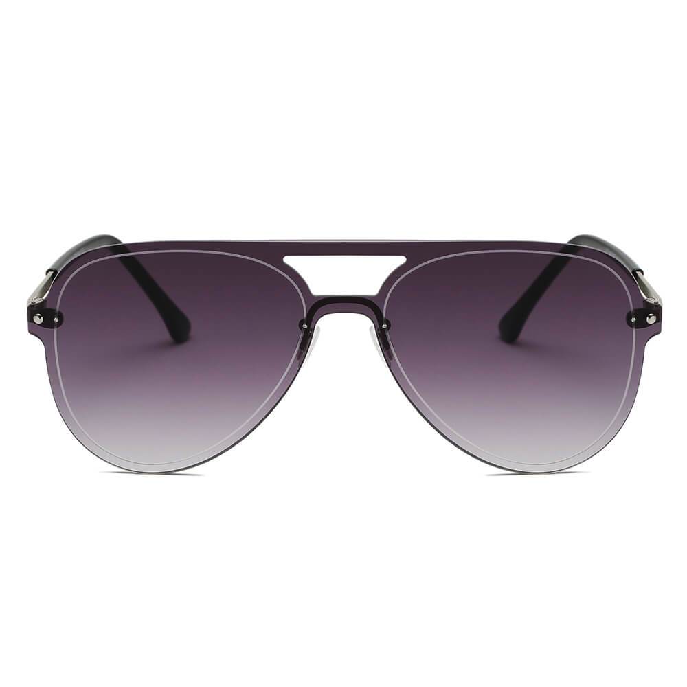 BELFAST | Unisex Flat Single Lens Aviator Fashion Sunglasses