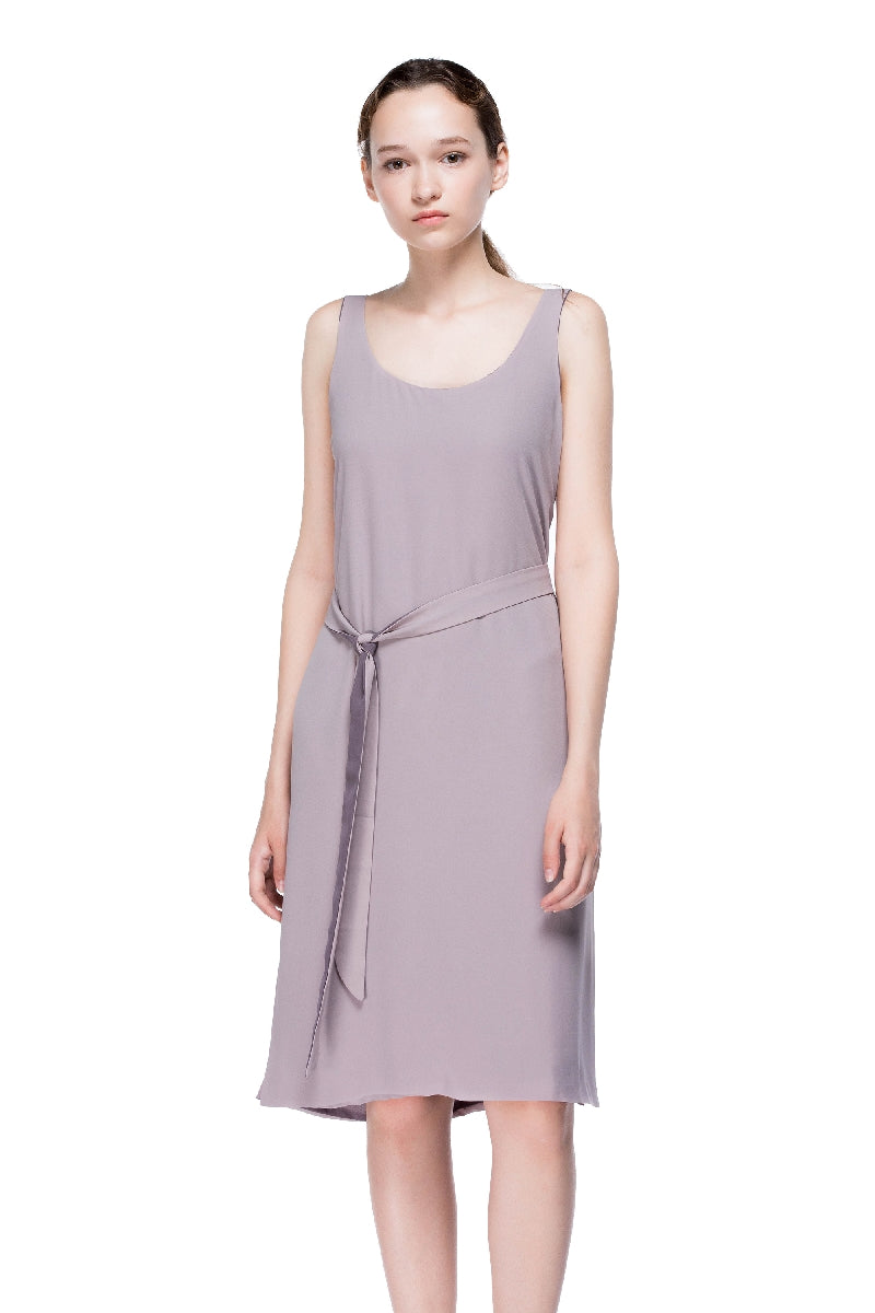 Slip Dress With Plunging Neckline