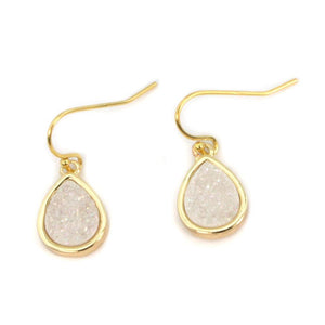 Emma Druzy Teardrop Earrings