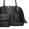 Leyla Womens Handle Bag (3 Piece Set) - Black