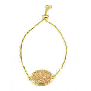 Ariana Large Oval Bracelet in Gold