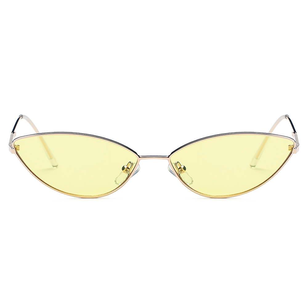 FLINT | Small True Retro Vintage Slim Metal Sunglasses