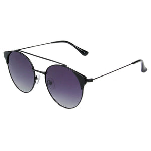 Antequera | Women Round Polarized Brow-Bar Cat Eye Fashion Sunglasses