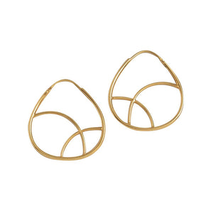 Geometric Gold Hoop Earrings