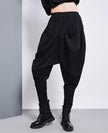 Tanaka Pocket High Waist Harem Pants - Black