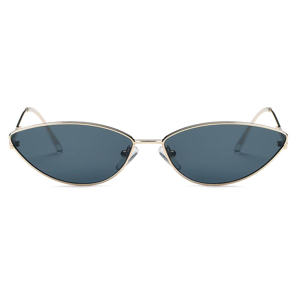 FLINT | Small True Retro Vintage Slim Metal Sunglasses