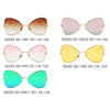 LINDSAY | Women Oversized Rounded Butterfly Fashion Sunglasses