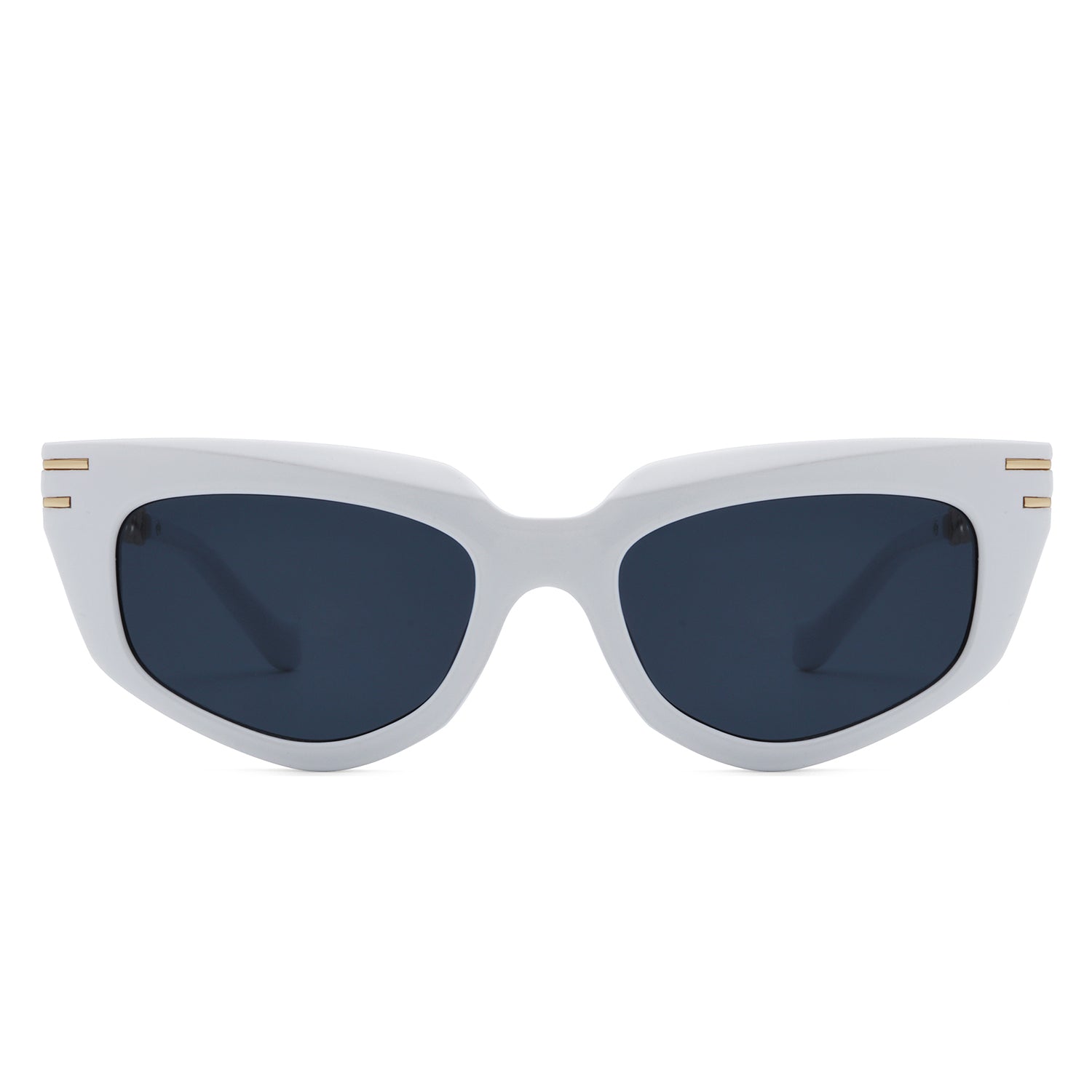 Skylight - Lunettes de soleil œil de chat tendance pour femme avec maillons de chaîne chic