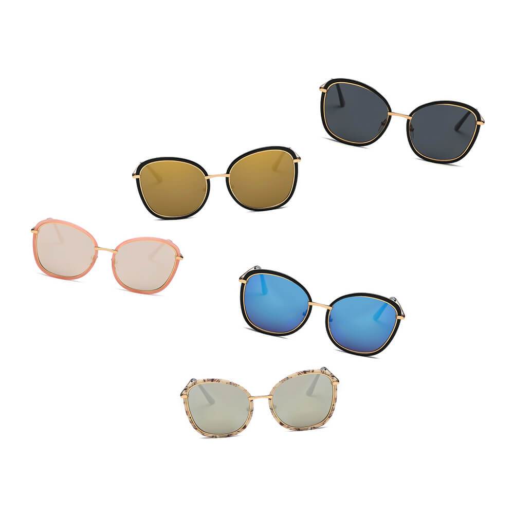 BROOKVILLE | Women Round Cat Eye Oversize Sunglasses