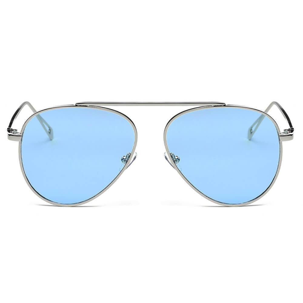 HIDALGO | Metal Oversize Tinted Lens Aviator Sunglasses