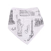 Bavoir Bandana Londres, Paris, New York - Lot de 3