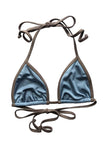 The Lola String Bikini Top in Smokey Blue