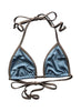 The Lola String Bikini Top in Smokey Blue